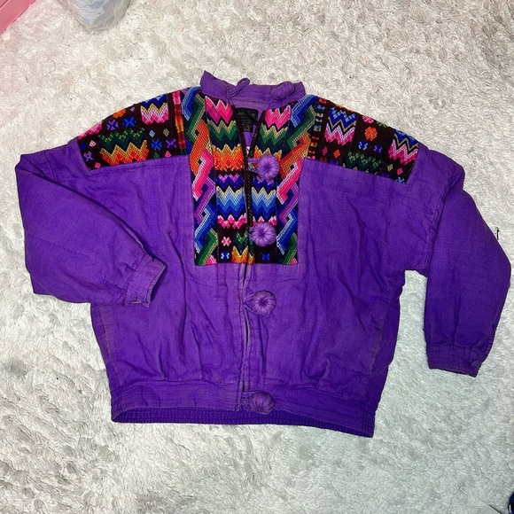 70's Ixmucane Guatemalan Embroidered Jacket - Picture 2 of 13